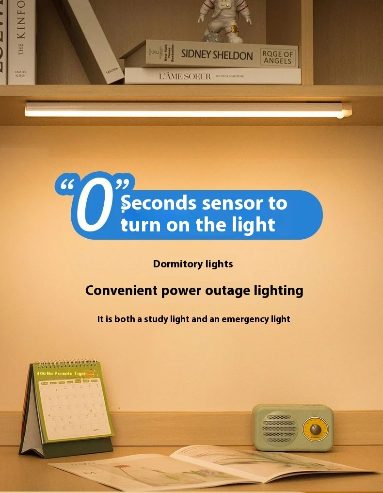 Title 4, Infrared Sensor Lamp with Magnetic Charging for...