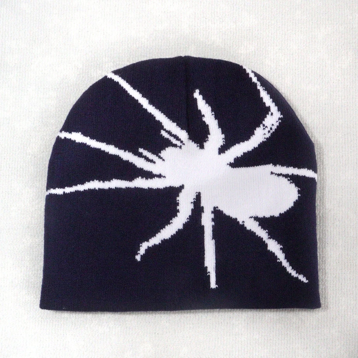Gorro de lã tricotado jacquard com aranha multicolorida, moderno e confortável, estilo rua, macio e quente, ideal para o inverno. — foto 4