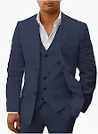 Terno business casual de linho masculino, conjunto de seis peças, ideal para o trabalho e ocasiões especiais, leve e elegante. — foto 1