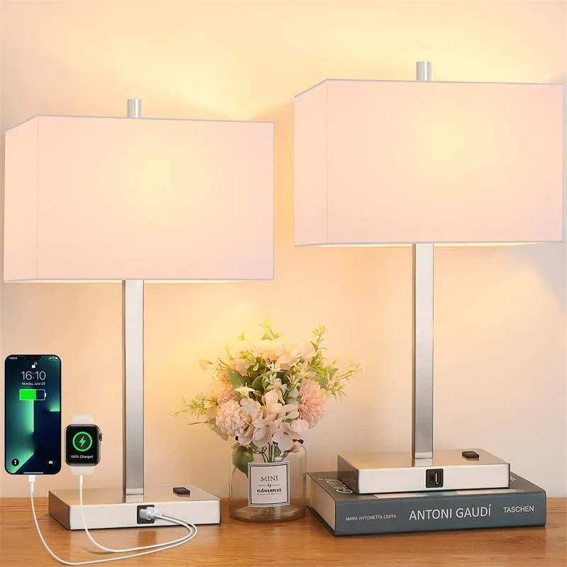 Touch Control Charging Decoration Bedside Lamp. Enjoy soft lighting and convenient wireless charging. Enhance your bedro — photo 1