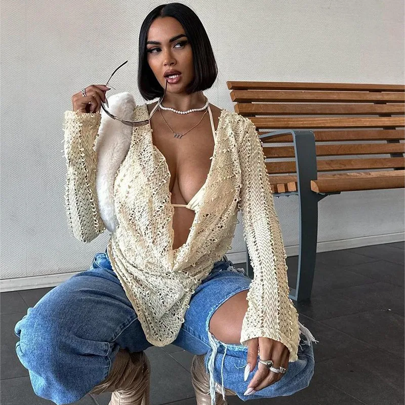 Title 2, Womens Autumn Street Hot Girl Long-sleeved Top