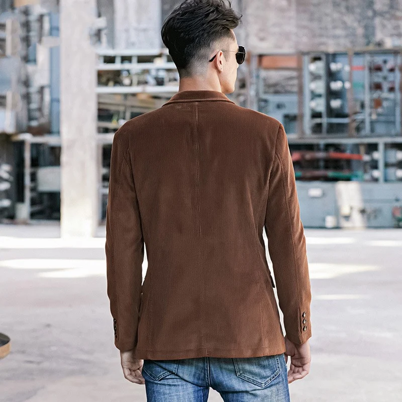 Title 2, Mens corduroy jacket cotton casual suit. Exper...