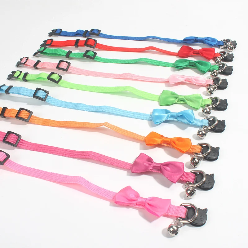 Title 10, Pet Bowknot Collar, Multicolor Adjustable Nylon...