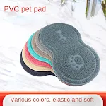 Cloud Shape Pet Cat Dog Feeding Mat Pad Solid Paw Fishbone Pattern Dish Bowl Antislip Placemat Easy Washing Pet Accessor — photo 1