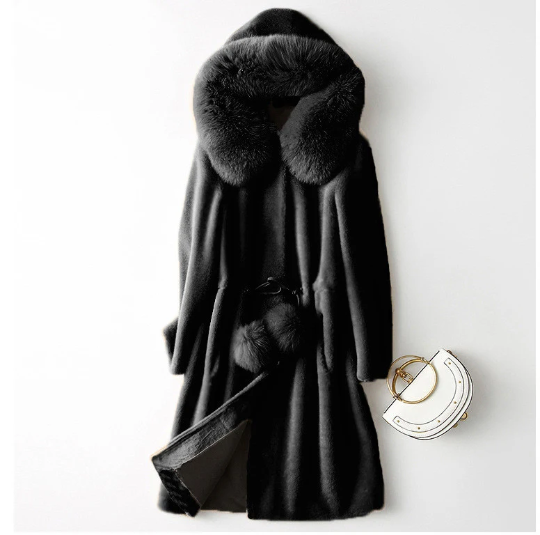 Title 2, New Fashion Product Fur Womens Mid-length Slim...