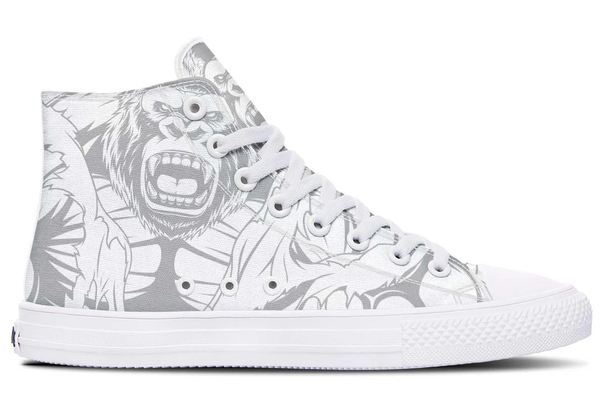 Bedrukte Hoge Canvas Schoenen voor Koppels Stijlvolle en Comfortabele Schoenen Perfect voor Samen Lopen en een Coole Look Cadeau-Idee — foto 4