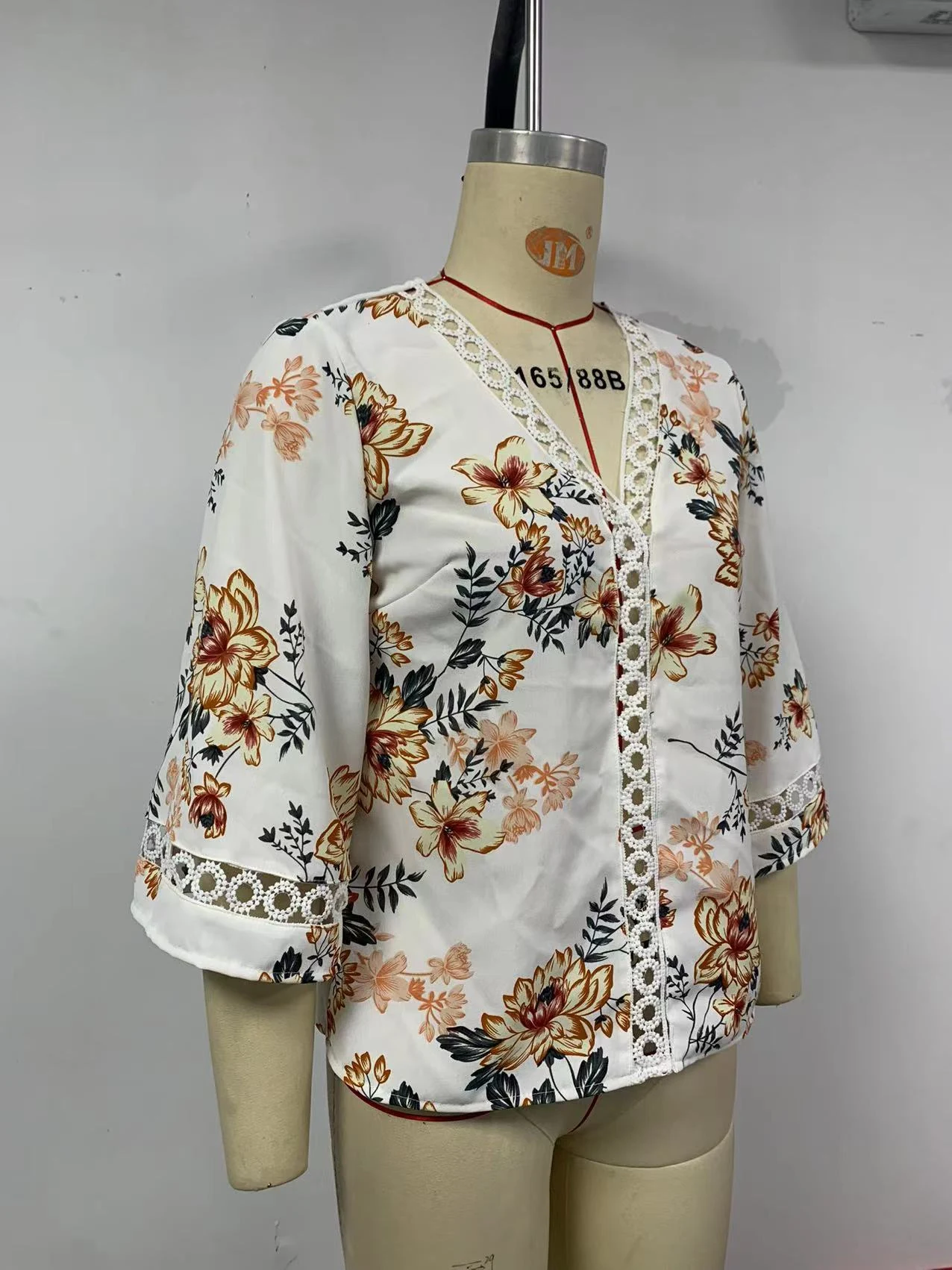 Title 3, Camiseta Casual Soltinha Decote em V de Verão C...
