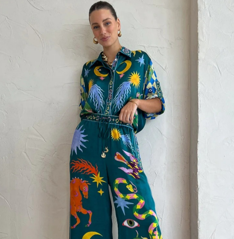 Title 7, Southeast Asian Style Fashion Printed Casual Su...