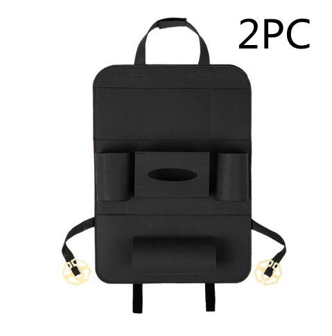 Auto Car Backseat Organizer, Multi-Pocket Wool Felt Storage Holder, Multifunction Vehicle Accessories Bag for Organized — photo 3