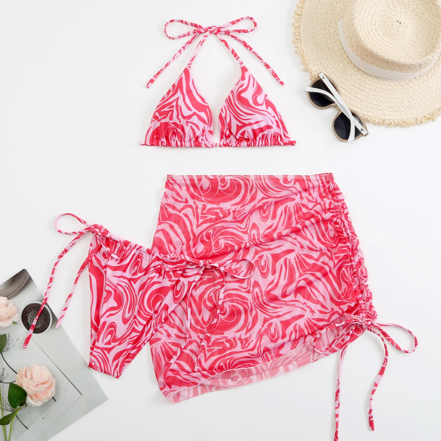 Title 9, Womens Swimsuit Bikini Three Piece Set for sun...
