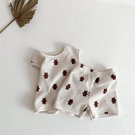 Title 19, Traje de bebé con estampado de oso, conjunto de...
