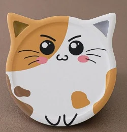 Sous-verre chat créatif en céramique et liège, protège vos surfaces avec style et ajoute une touche décorative, idéal pour vos boissons. — photo 13