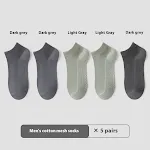 Herren Baumwoll-Anti-Pilling-Socken, unsichtbar, geruchshemmend und schweißabsorbierend. Enge Mesh-Bootssocken. Bequem und atmungsaktiv. — foto 8