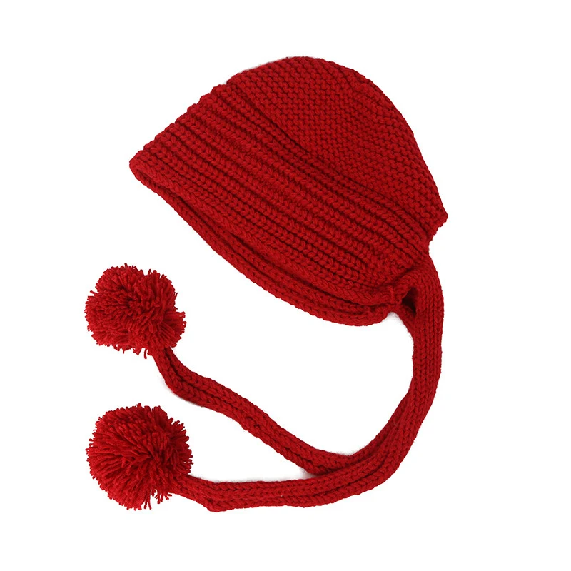 Title 8, Womens Hand-knitted Long Lace-up Soft Girl Bea...