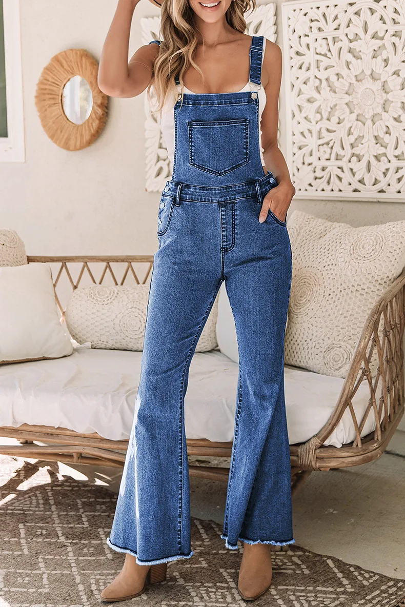 Title 6, Jumpsuit senza maniche, multitasche, pantaloni ...