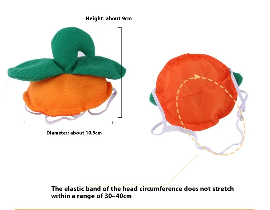 Title 3, Halloween Pumpkin Double-sided Dog Cloak Cat Ha...