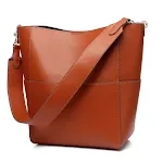 Grote bucket bag, schoudertas en messenger bag in één. Ruim, stijlvol en ideaal voor dagelijks gebruik of reizen. — foto 8