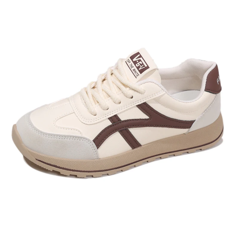 Women's Casual Sports Skate White Shoes Versatile and Comfortable for Everyday Wear and Skateboarding Stylish Design Per — photo 2