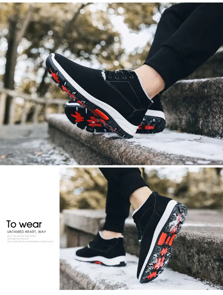 Title 5, Casual British rubber wear-resistant cotton sho...