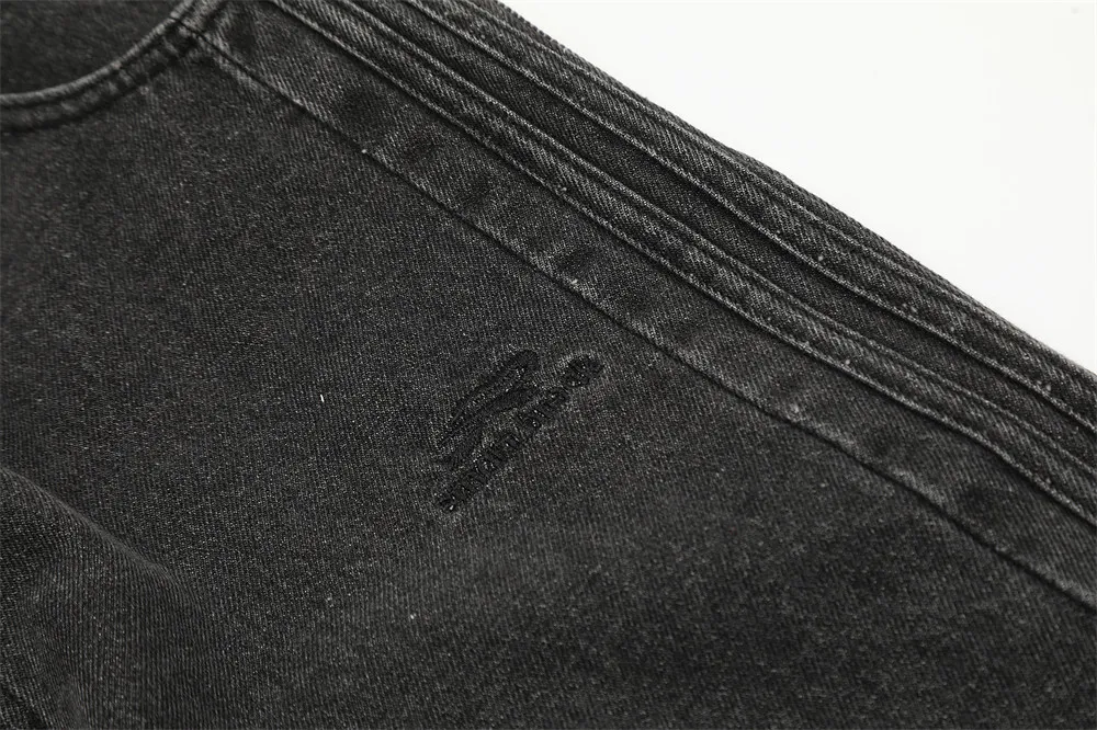 Title 9, Muške Vezene Icepane Široke Ravne Duge Pantalon...