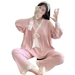 Conjunto de duas peças de renda doce com redução de idade da moda feminina para casa — foto 5
