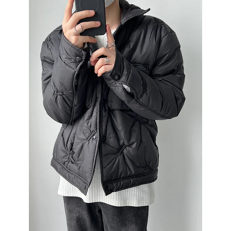 Women's Black Cotton-padded Jacket. Small Fragrant Wind style, Temperament Coat, perfect for a warm, stylish, and elegan — photo 7