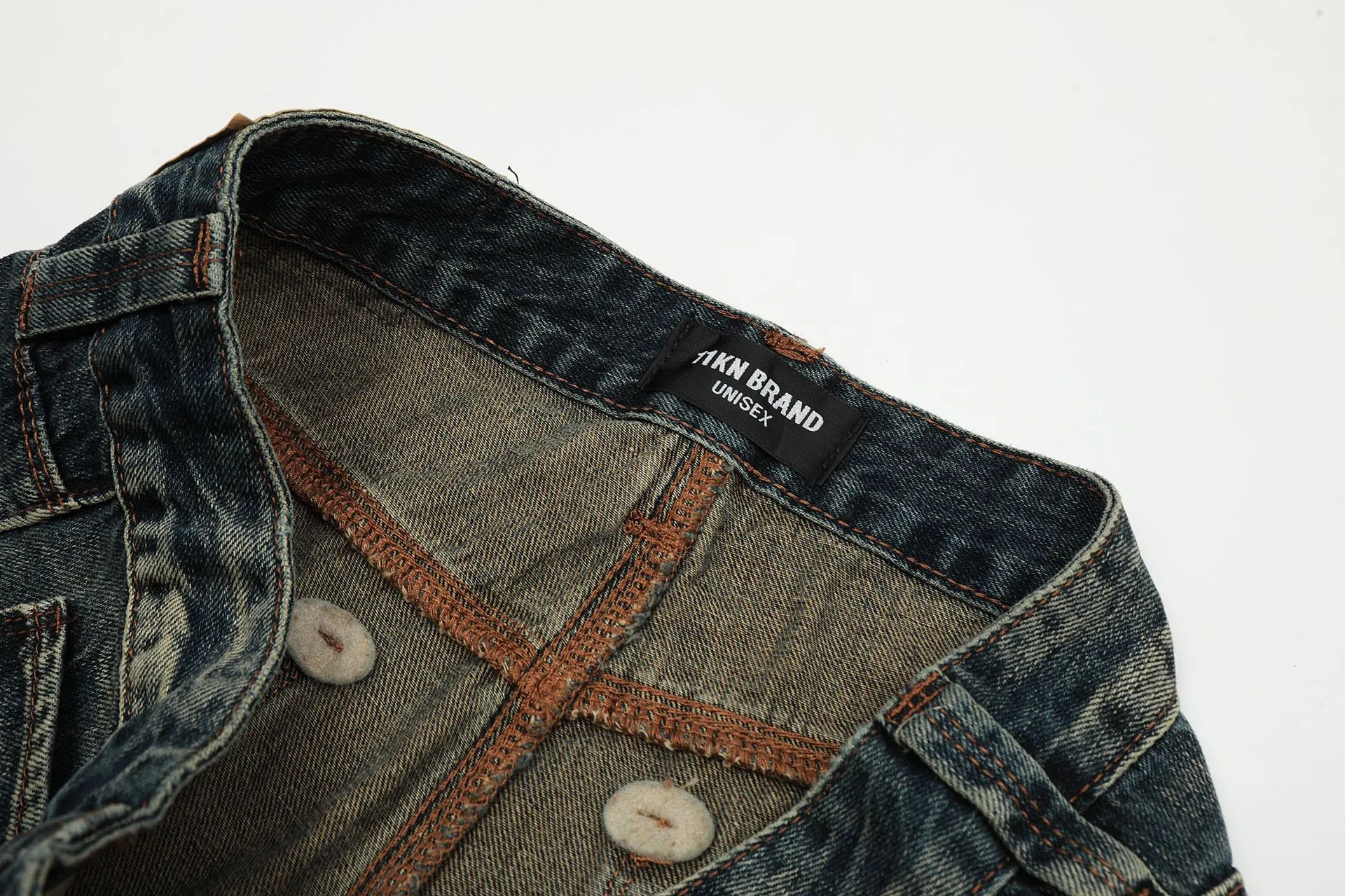 Men's Loose Wide-leg Skinny American Retro Jeans. Comfortable, stylish jeans with a vintage look and a modern fit. Get y — photo 13