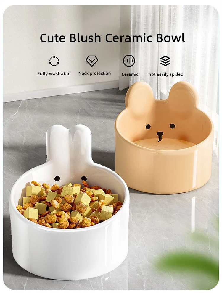 Title 8, Large Caliber Ceramic Pet Bowl Dog Food Supplie...