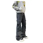 Macacão Skinny Masculino Calças Soltas de Perna Larga Retas. Conforto e estilo casual moderno. Perfeito para um visual despojado e atual em diversas ocasiões. — foto 2