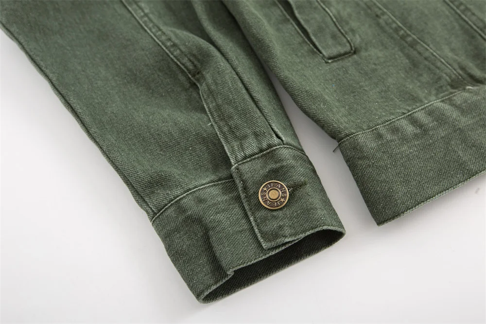Title 10, Casaco Jeans Lavado com Bordado de Urso de Dese...