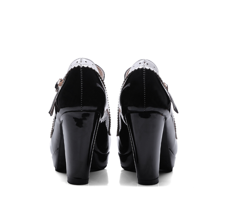 Lolita bow single shoes high heels offer an elegant and feminine style. Enjoy comfort and sophistication with these beau — photo 1