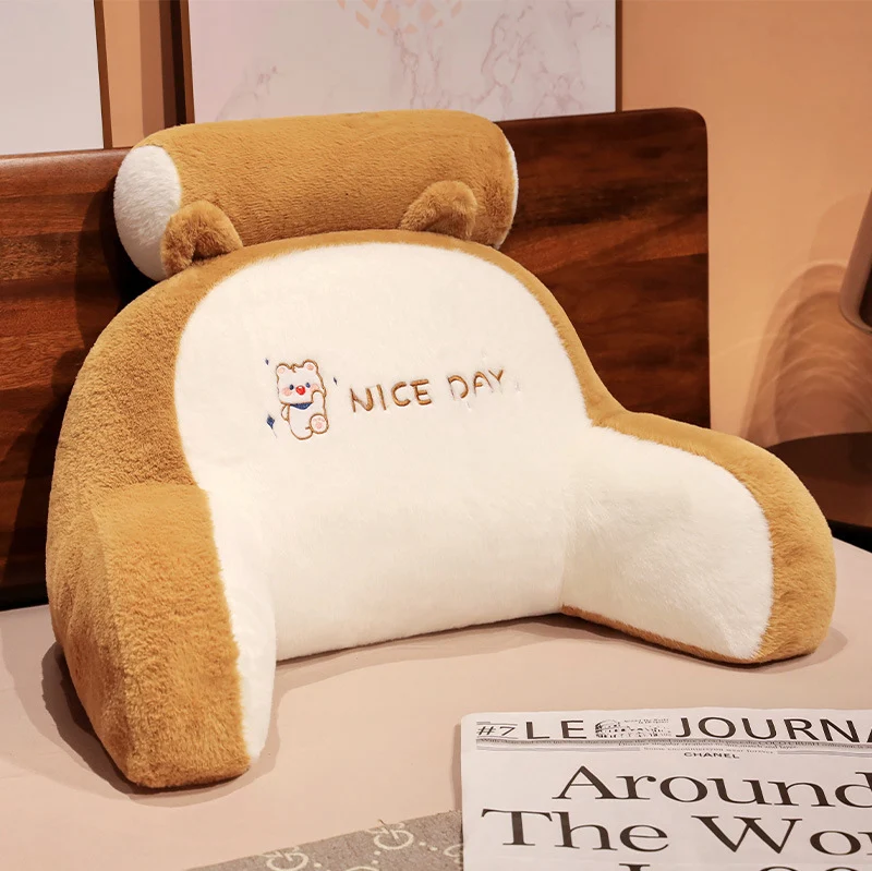 Almofada de cabeceira macia para cama, bolsa macia para cintura, perfeita para leitura e descanso, com suporte confortável. — foto 8