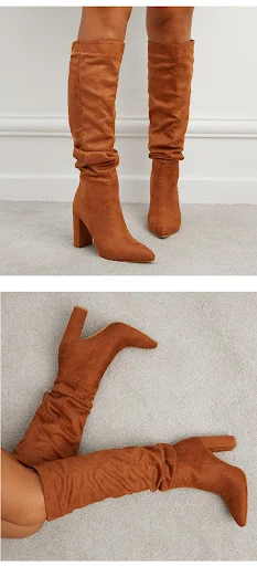 Title 7, Winter New High Heel Knight Womens Boots keep ...