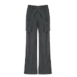 Women's High Waist Crossover Ribbon Trousers. Enhance your silhouette with style and comfort. Perfect for any occasion. — photo 1