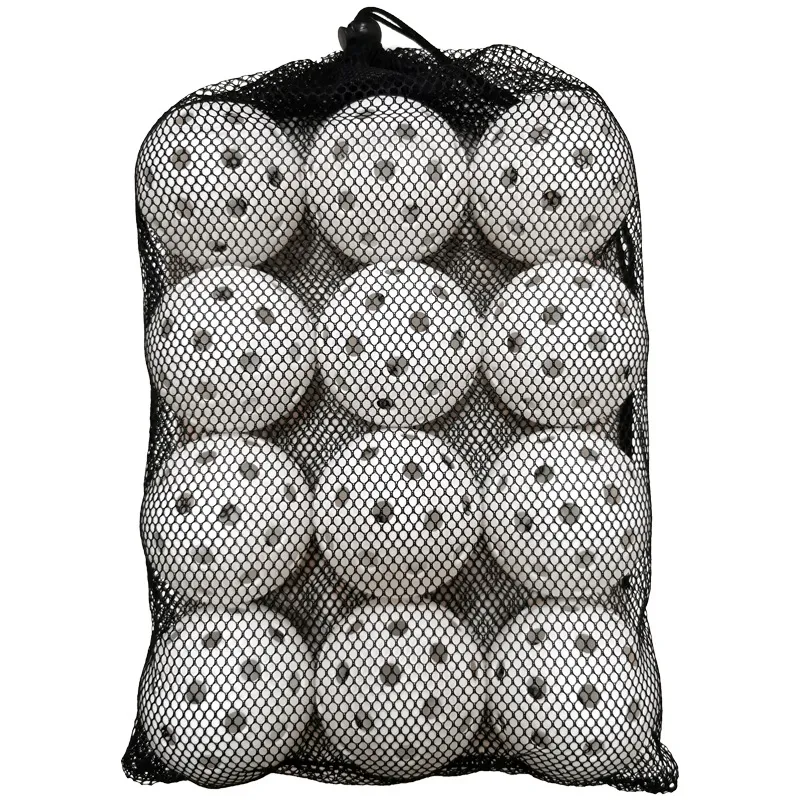 Bolas de pickleball de plástico Weifu 74mm 40 furos 26g, pacote com 12, com rede e bolso, perfeitas para jogos consistentes e maior durabilidade. — foto 17
