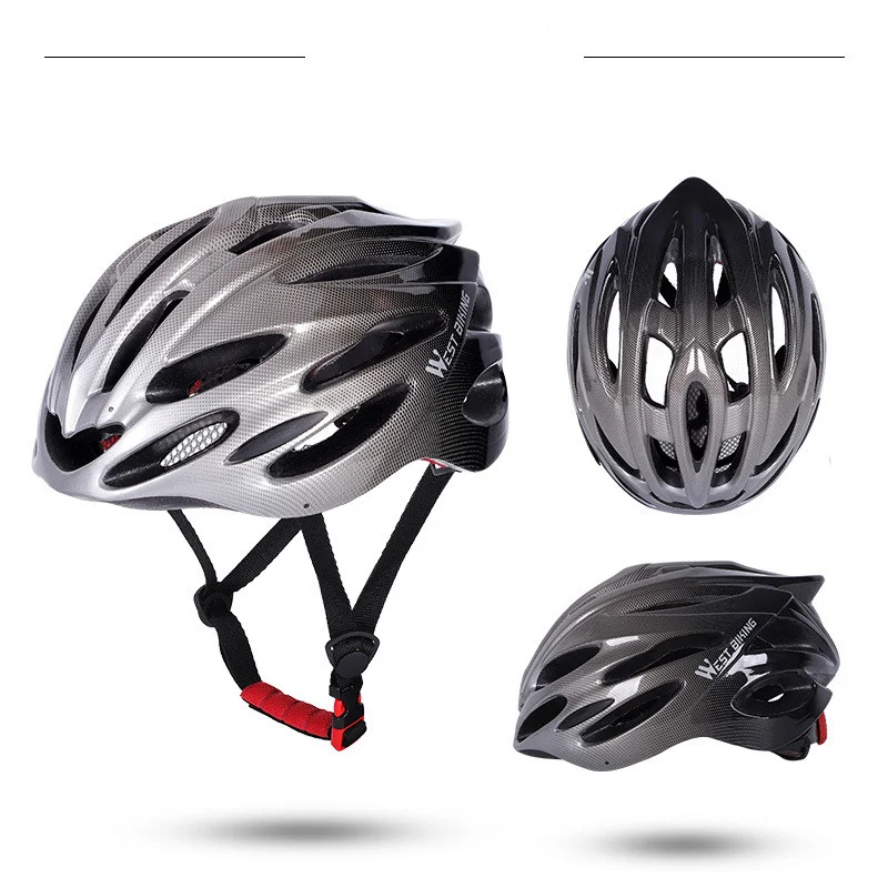 Capacete de ciclismo integral com gradiente, equipamento de uma peça, segurança e design para suas pedaladas. — foto 2
