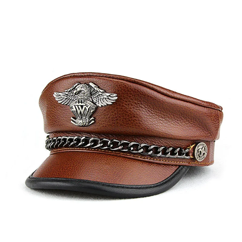 Title 3, Mens Harley Hat Motorcycle Retro Punk. A styli...