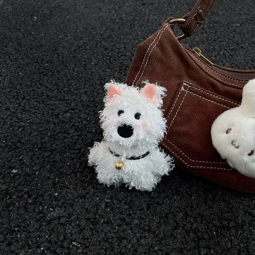 Title 4, Cute Plush West Highland Puppy Phone Case and E...