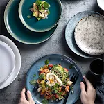 Japanese-Style Dinner Plate Creative and Beautiful Ceramic Household Retro Tableware Enhance your dining experience with — photo 3