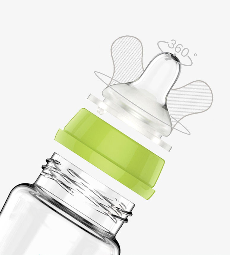Title 6, Baby Quick-Flushing Insulated Feeding Bottle PP...