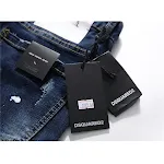 Calças jeans D2 masculinas slim, calças de ganga com zíper e buracos azuis, estilo lápis, perfeitas para um visual moderno e confortável para homens. — foto 7