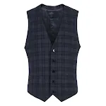 Colete de terno xadrez escuro masculino Sofisticação e estilo para o homem moderno Perfeito para eventos formais e informais Combine com ternos e looks casuais — foto 5