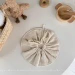 Toalha de saliva de gaze de quatro camadas de algodão puro com renda. Macia e absorvente, ideal para bebês. Cuida da pele sensível do seu pequeno. — foto 15