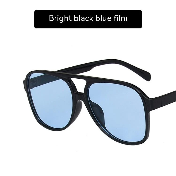 Title 2, Womens Fashion Retro Double Beam Large Rim Sun...