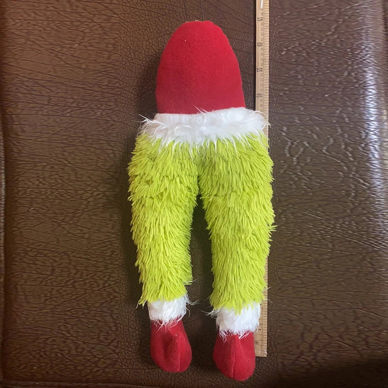 Boneca de pelúcia com cabelo verde para o Natal. Um presente adorável e divertido para crianças. Abrace a fofura e espalhe sorrisos! Perfeita para presentear. — foto 3