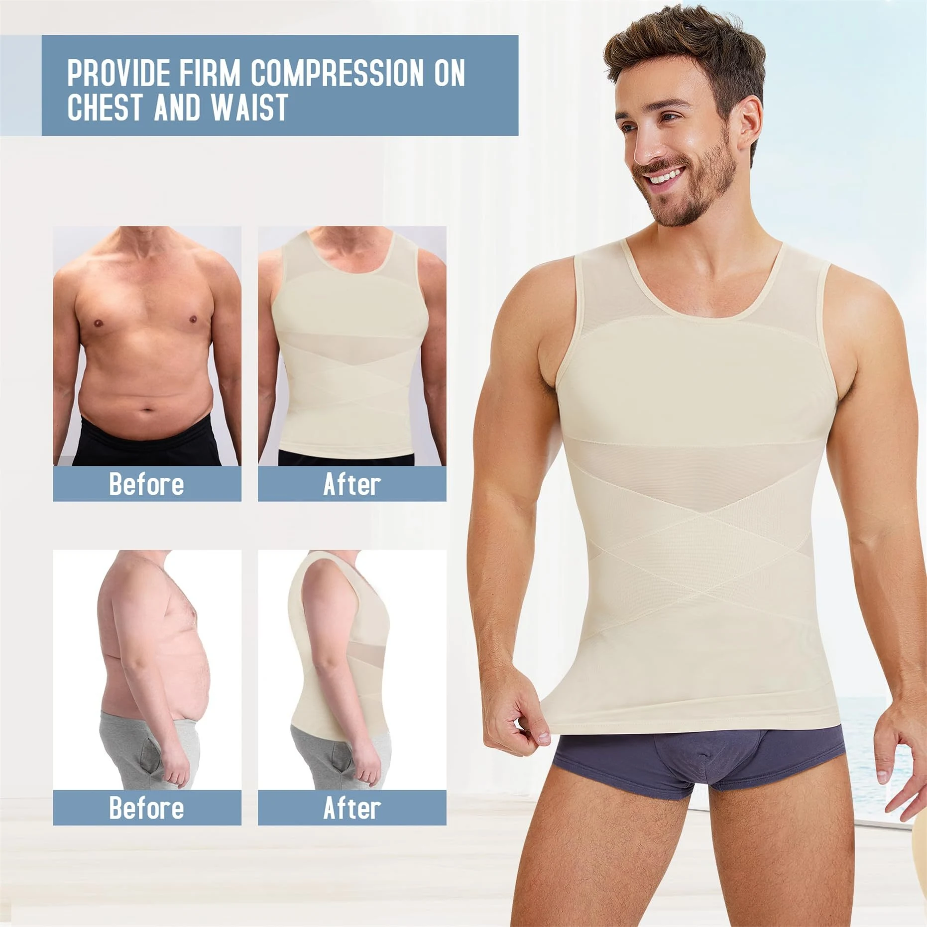 Title 4, Fashion Personality Mens Breathable Mesh Tight...