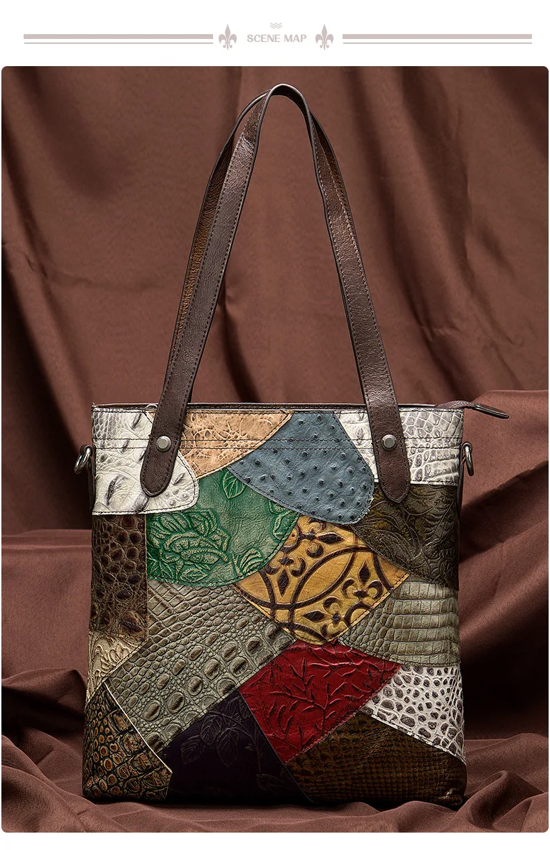 Title 7, Genuine leather shoulder bag computer bag, comb...