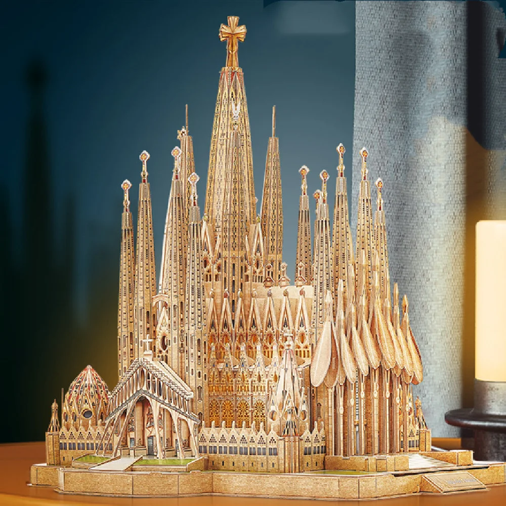 Brinquedo Modelo 3D Montável de Igreja e Barco para Construir e Exibir, Estimulando a Criatividade e Coordenação Motora. — foto 7