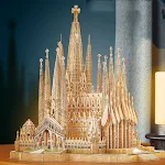 Brinquedo Modelo 3D Montável de Igreja e Barco para Construir e Exibir, Estimulando a Criatividade e Coordenação Motora. — foto 7