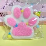 14CM Flocking Light Pink